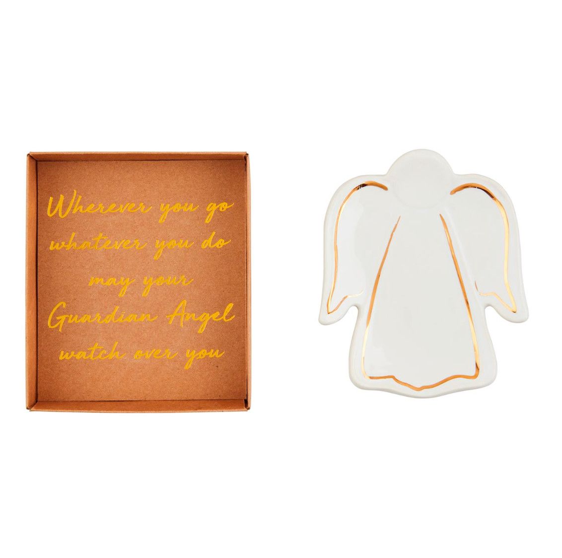 Angel Trinket Dish, Style: Long Wings