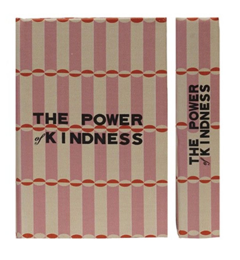 Small Canvas Book Storage Box, Style: Power of Kindness