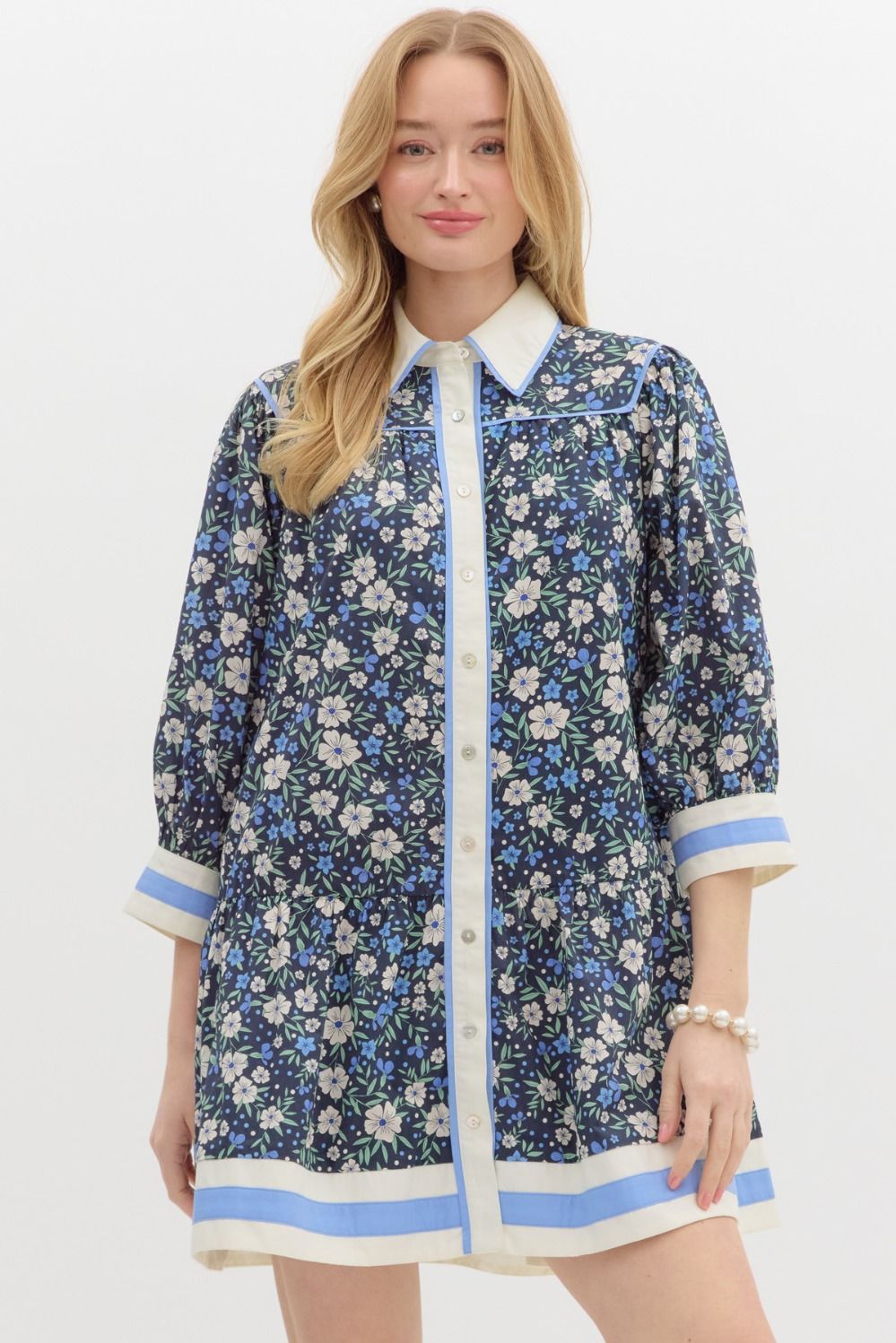 The Cowboy Dress, Color: Navy, Size: S