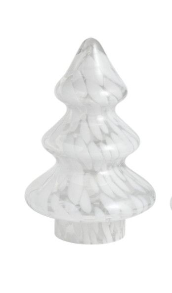 White Tortoise Glass Tree, Size: Large
