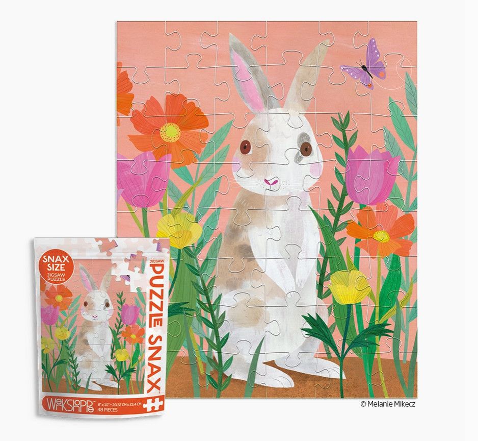 48 Piece Puzzle Snax, Color: Bunny Patch