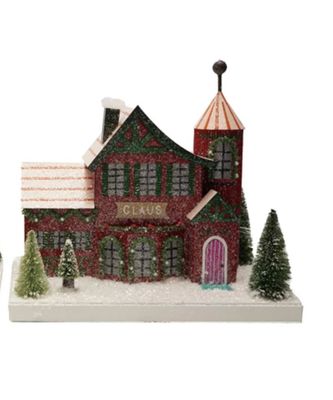 Claus Paper House with  LED Light