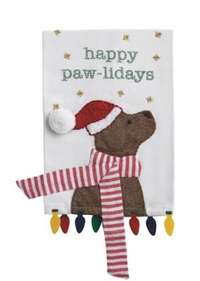 Pawliday Christmas Pet Dangle Towel