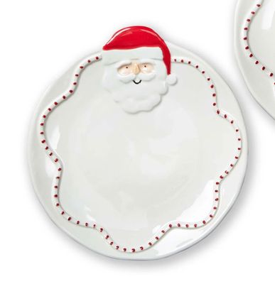 Holiday Cheer Appetizer Plate Santa