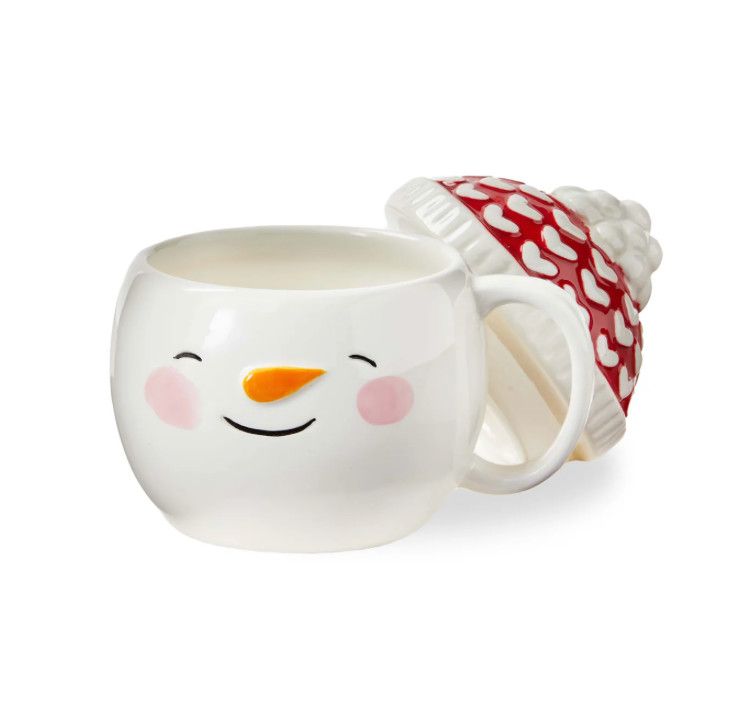 Snowman Lidded Mug
