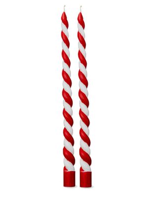Christmas Twist Tapers Set of 2