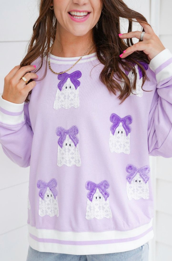The Boo Velvet Sweatshirt, Size: S