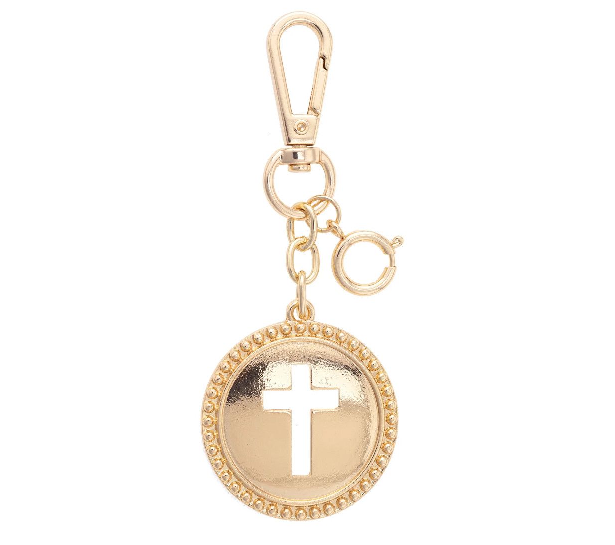Bag Charm | Cross Coin