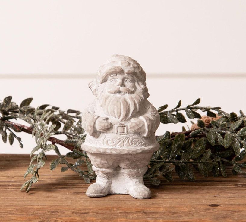 Short Cement Santa
