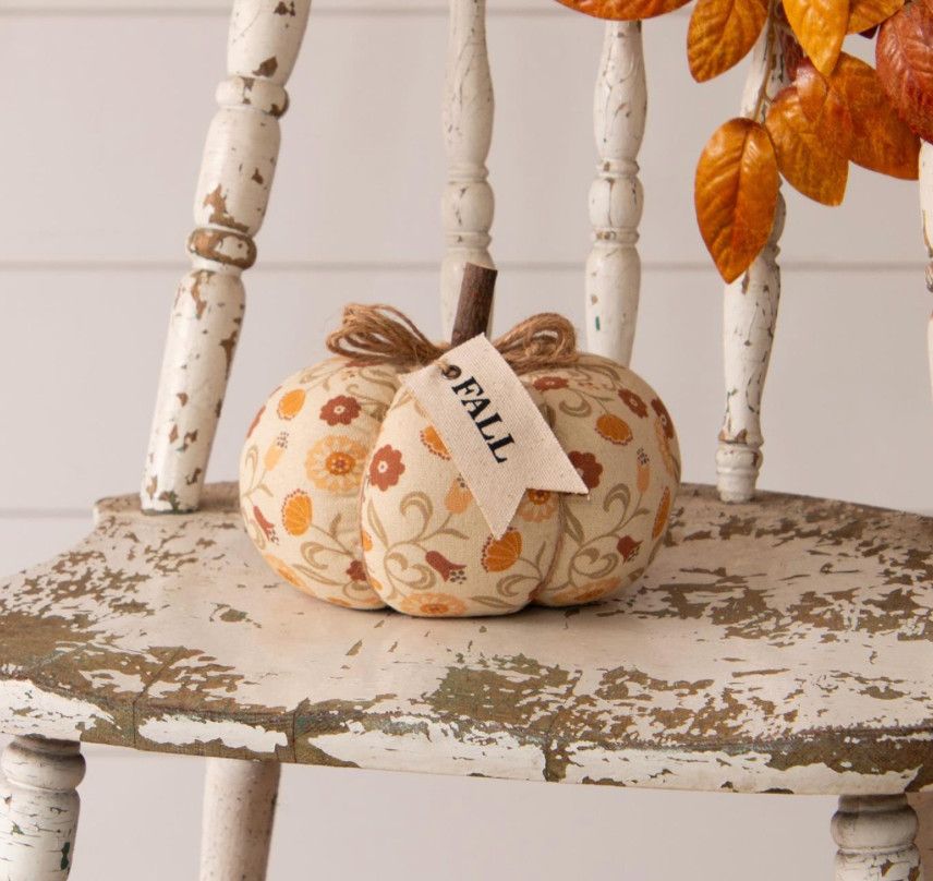 Fall Floral Pumpkin