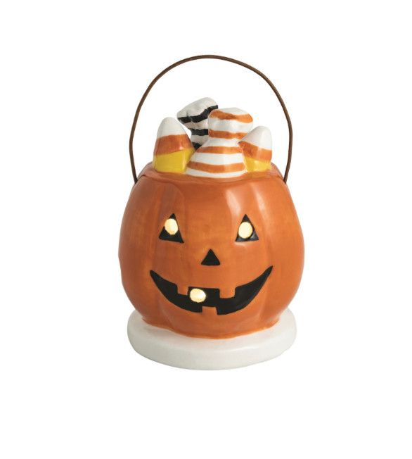 Pumpkin Basket Light-Up Sitter
