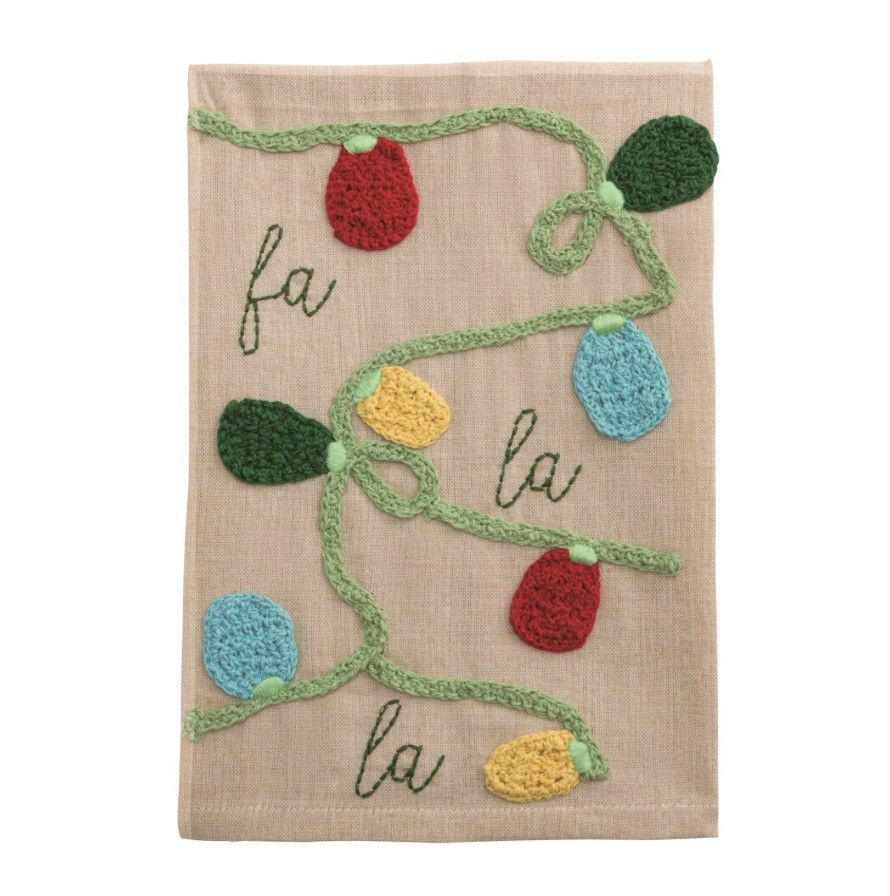 Lights Farm Crochet Christmas Towel