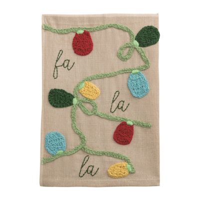Lights Farm Crochet Christmas Towel