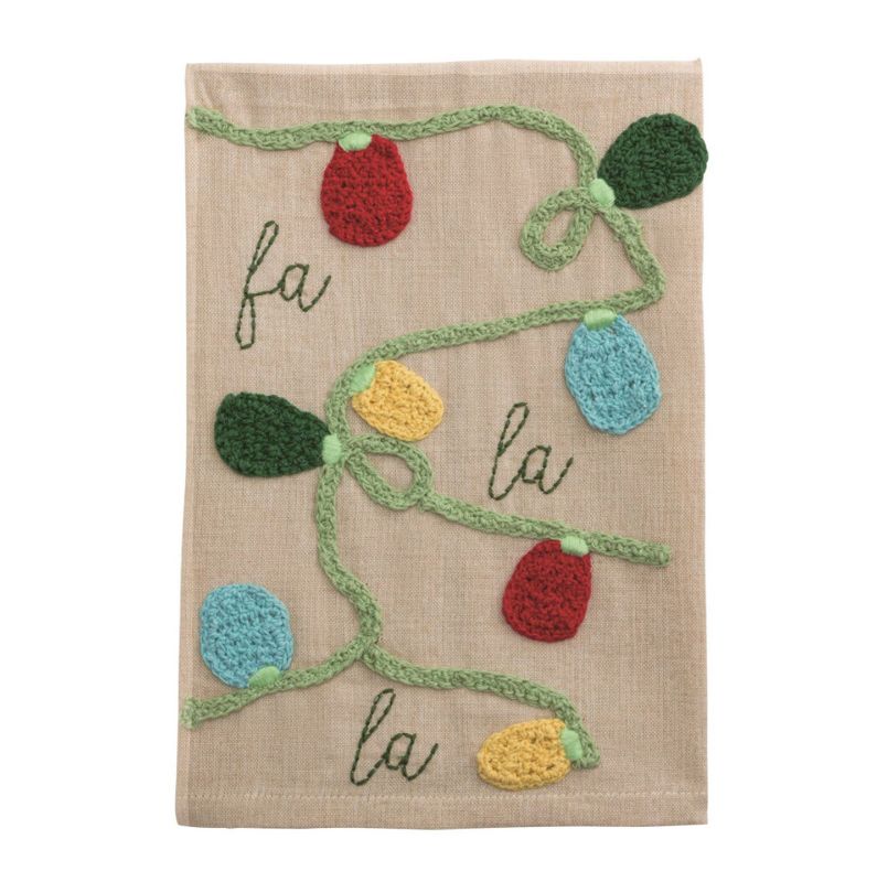 Lights Farm Crochet Christmas Towel