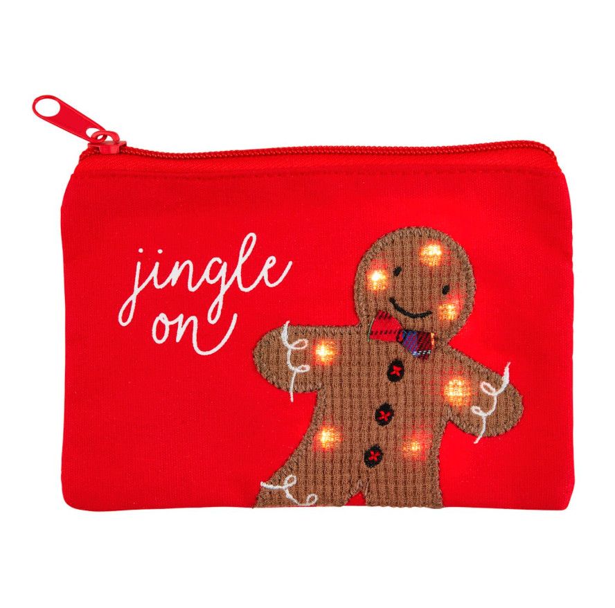 Gingerbread Man Light-Up Pouch
