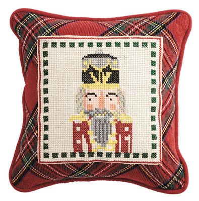 Nutcracker Needlepoint Pillow