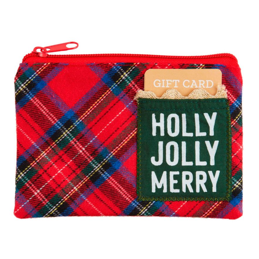Tartan Christmas Light-Up Pouch