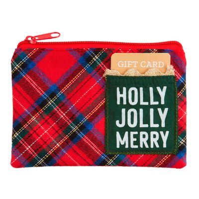 Tartan Christmas Light-Up Pouch