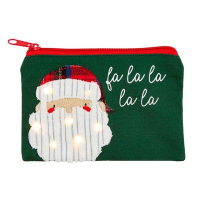 Santa Face Light-Up Pouch