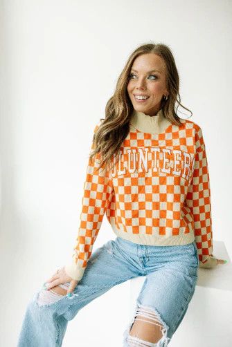 The TN® Checkerboard  Cropped Sweater, Size: S
