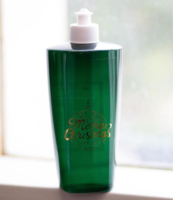 Merry Christmas Winter Pine Scented Dish Soap