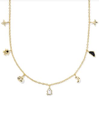 Halloween Strand Necklace Gold Multi Mix