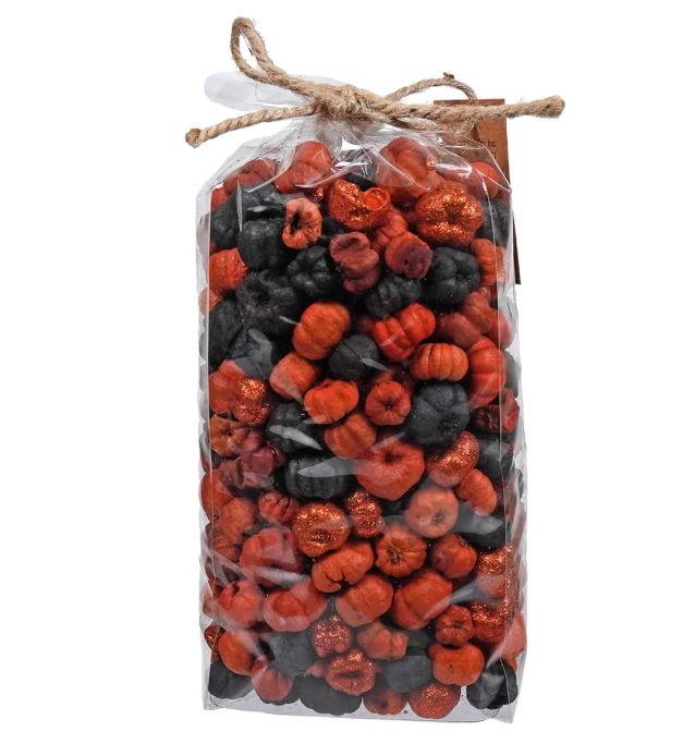 Dried Pumpkin Shaped Mix Orange &amp; Black