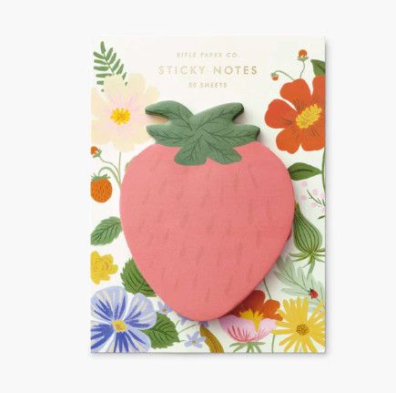 Rifle Strawberry Diecut Sticky Notes