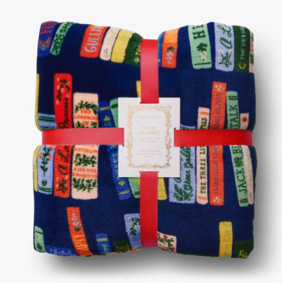 Rifle Bookshelf Fleece Blanket