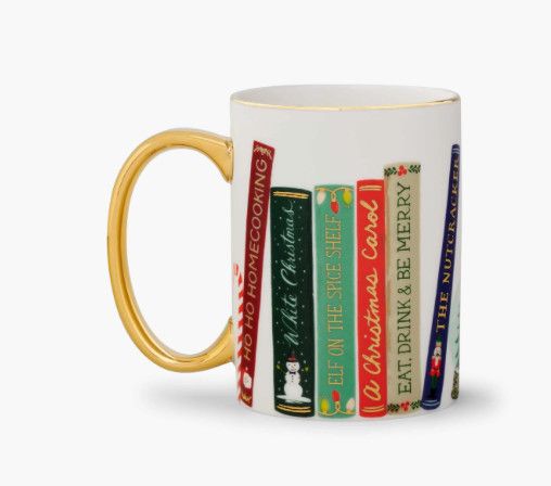 Rifle Paper Co.® Festive Book Club Porcelain Mug