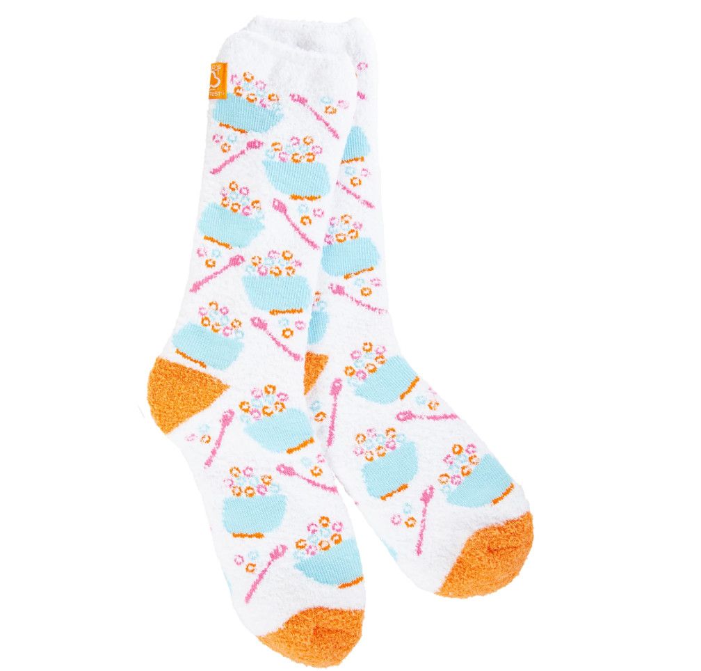World's Softest Cozy Crew Socks, Color: Cereal