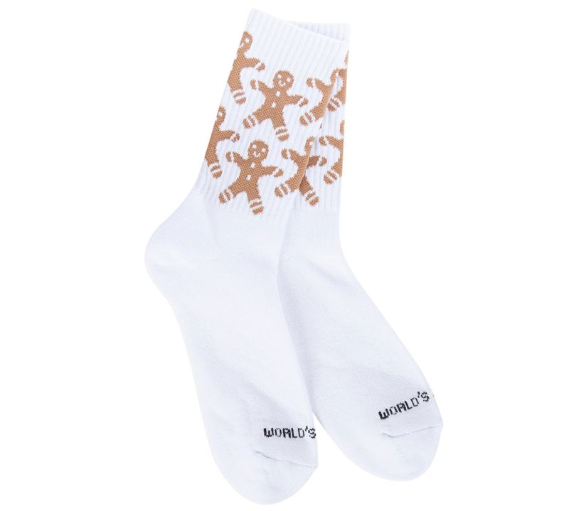 Worlds Softest Socks Weekend Collection Sport Sock Gingerbread Men