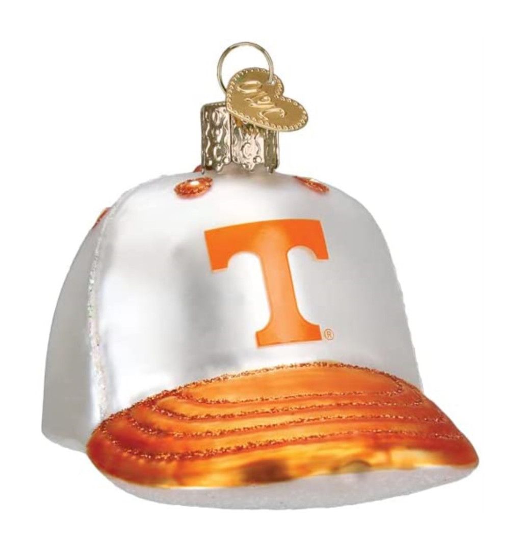 Glass Tennessee® Baseball Cap Ornament