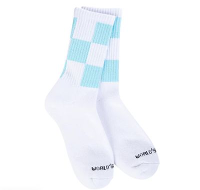 Worlds Softest Socks Weekend Collection Sport Sock Checkered Plume