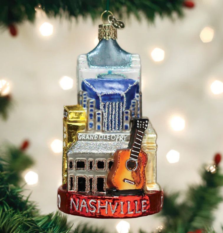Nashville Glass Ornament