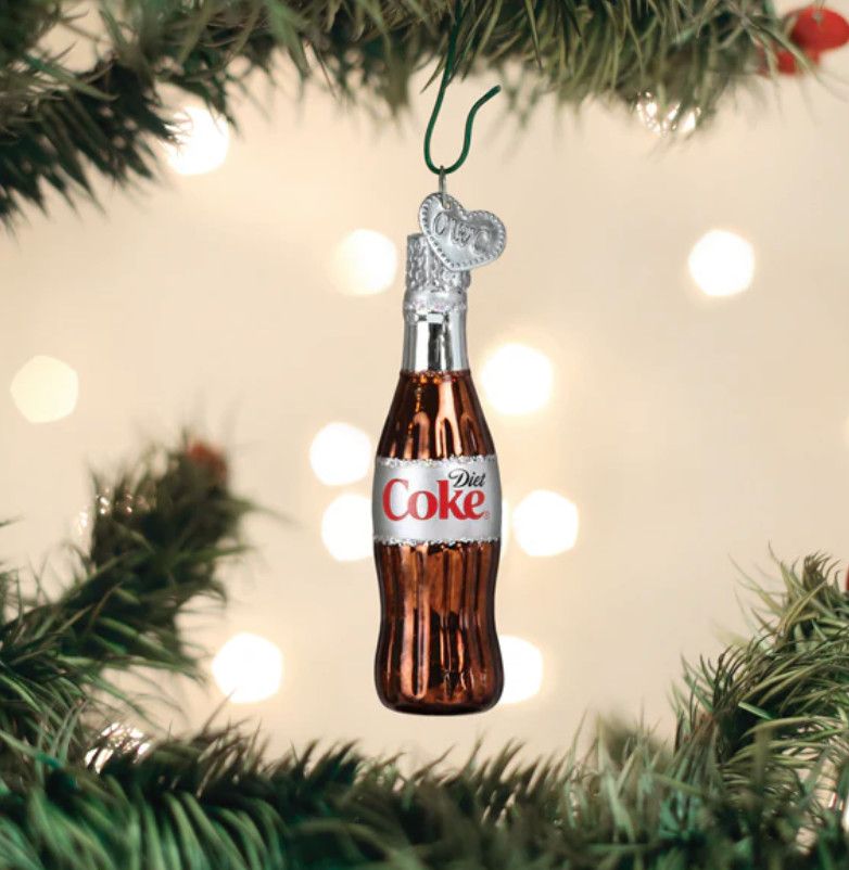 Mini Diet Coke Bottle Ornament