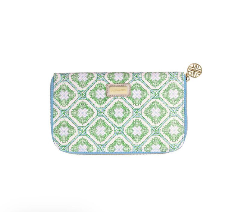 Lilly Pulitzer Travel Wallet | Bamboo Logo Trellis