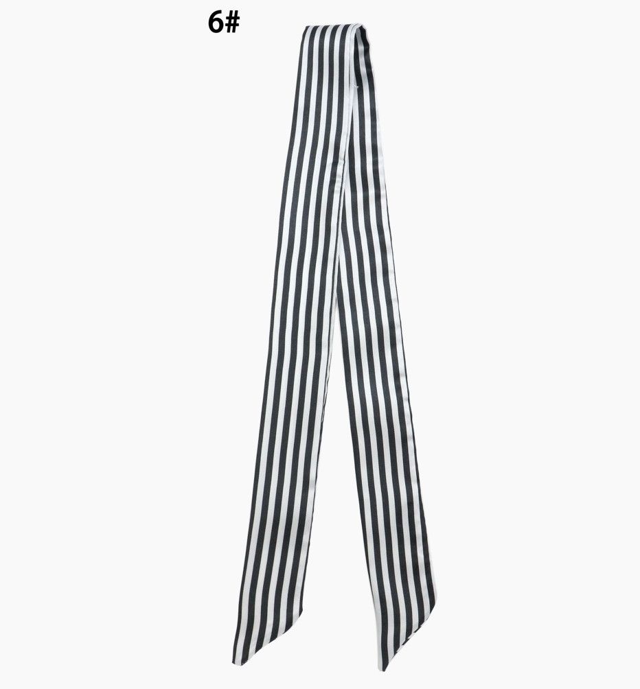Narrow Scarf | Black Stripe