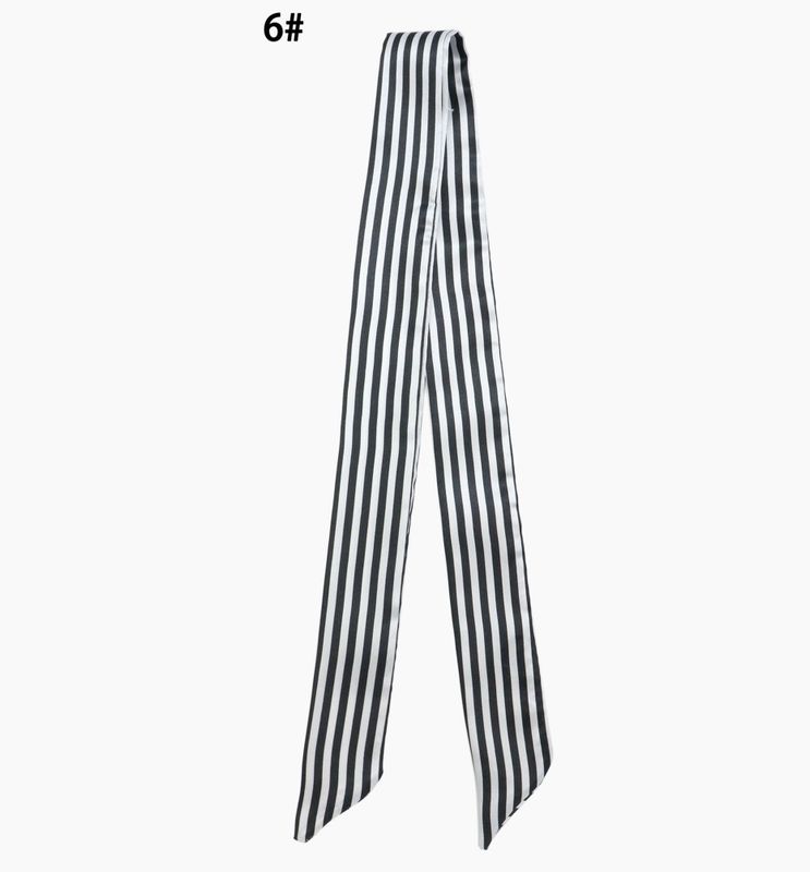 Narrow Scarf | Black Stripe