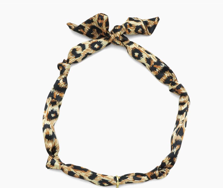 Narrow Scarf | Leopard Print