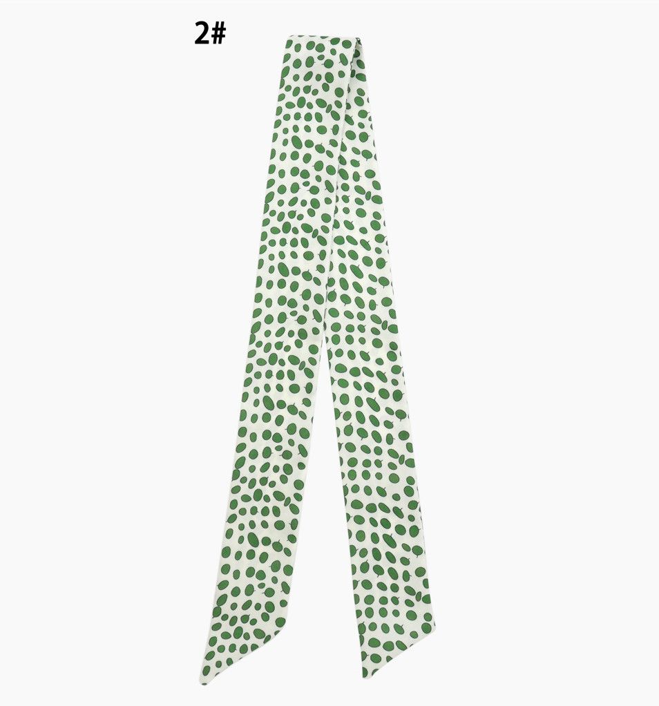 Narrow Scarf | Green Dot