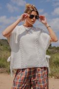 The Grace Knitted Sweater, Size: S, Color: Off White