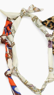 Narrow Scarf | Cream Tan