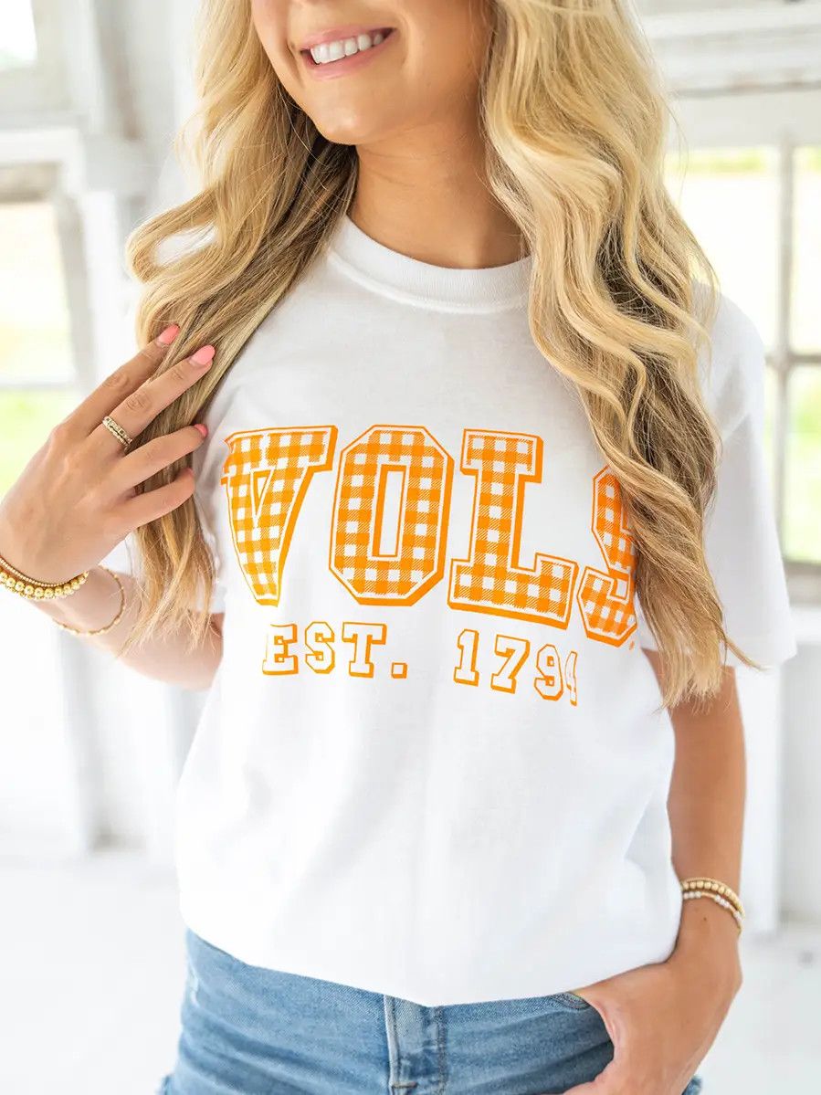 The Gingham TN® VOLS Tee, Size: S