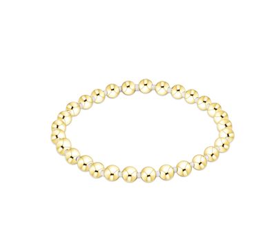 Gameday Hope Grateful 5mm Bead Bracelet White