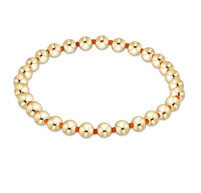 Gameday Hope Grateful 5mm Bead Bracelet | Orange