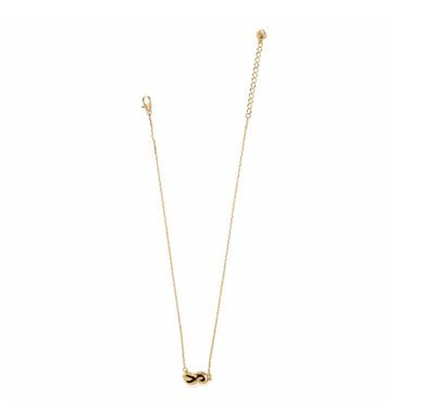 Interlok Single Knot Petite GOLD Necklace