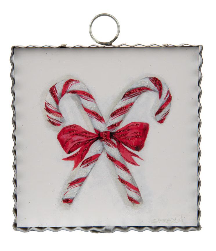 Round Top©  Mini Gallery CrissCross Candy Canes
