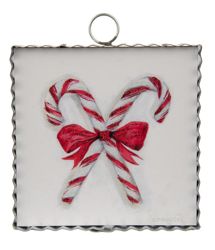 Round Top©  Mini Gallery CrissCross Candy Canes
