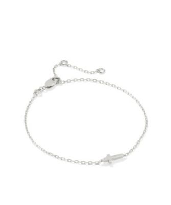 Cross Inline Bracelet in Sterling Silver